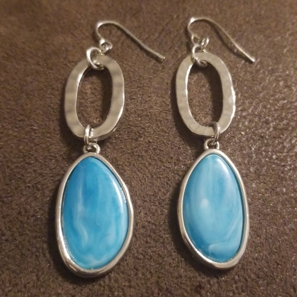 Turquoise and Silver Earrings